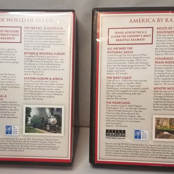 Trains Featuring the Most Beautiful Railways in the World 12 DVD set - Picture 4 of 8